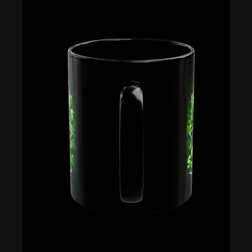 Money Never Sleeps Black Mug — 11oz/15oz Motivational Coffee Cup